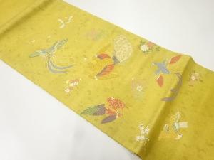 花鳥模様織出し袋帯